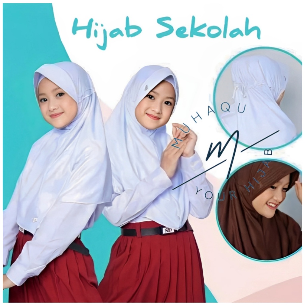 Foto ARFAH COLLECTION Hijab Serut Anak Instan Sekolah