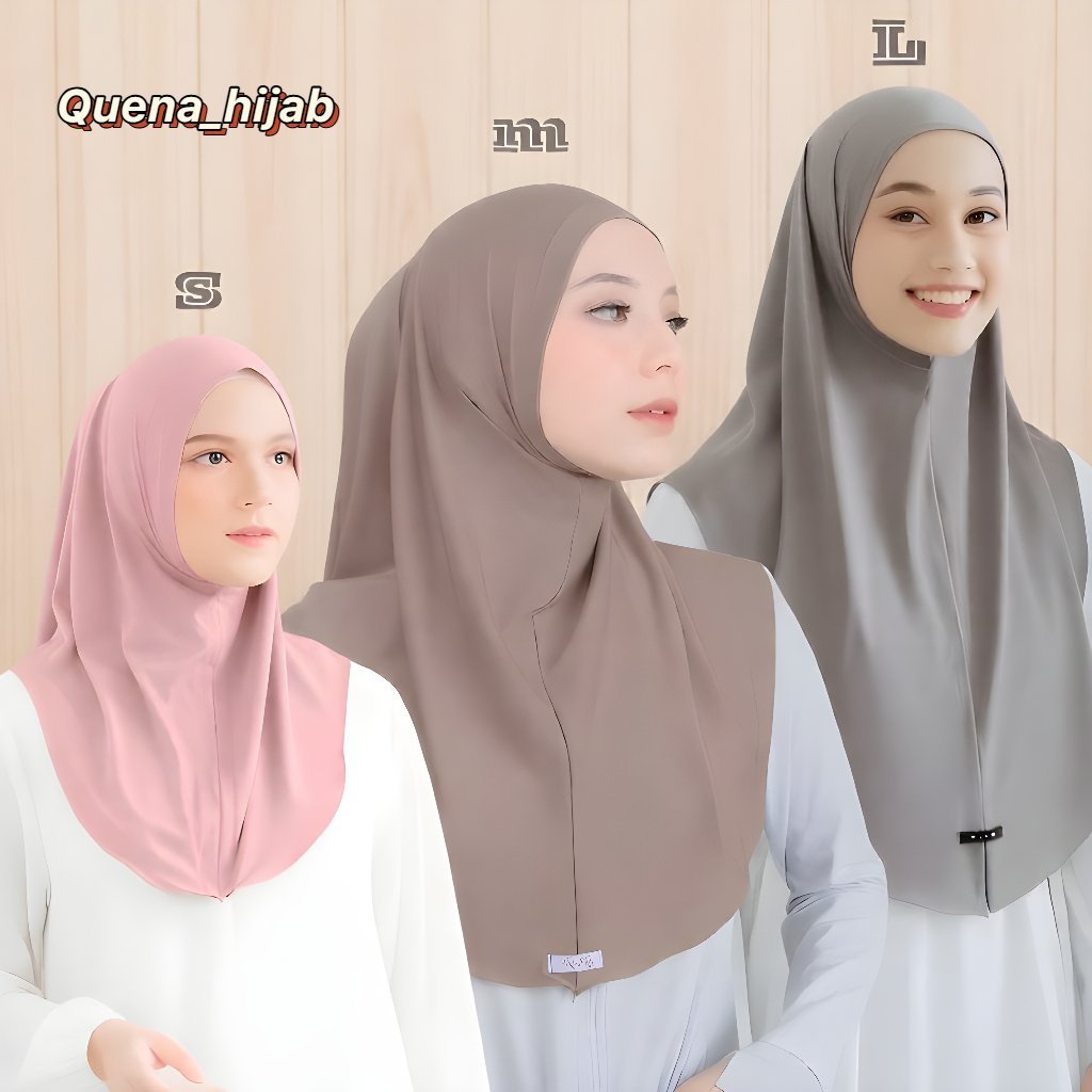 Foto Quena Shope22 PROMO 10.10 Quena jilbab Instan Non Pet hijab Jersey Malay