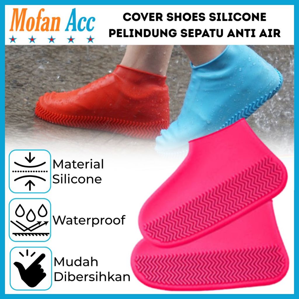 Foto Mofan Accessories Cover Sepatu Karet Silicone Anti Air Sarung Pelindung