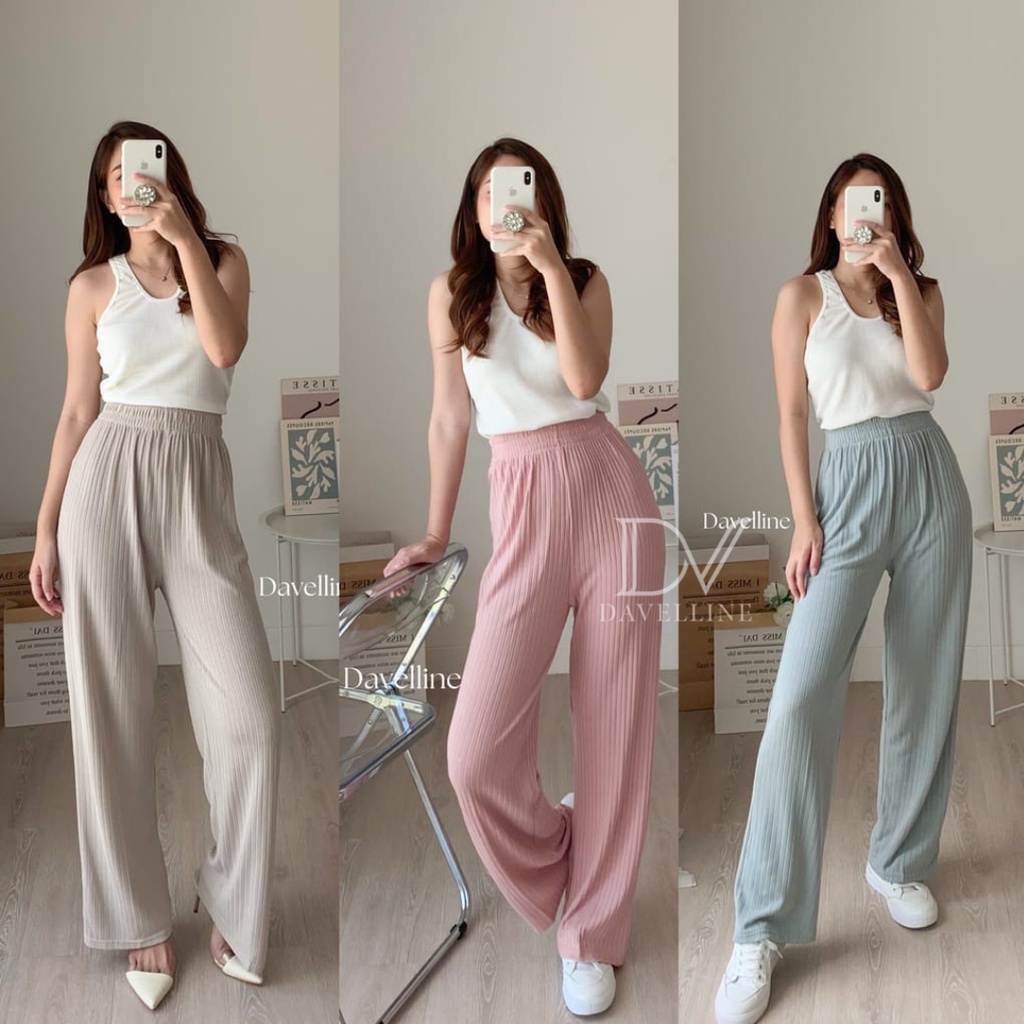 Foto Davelline Davelline • Celana Kulot Knit Berkualitas
