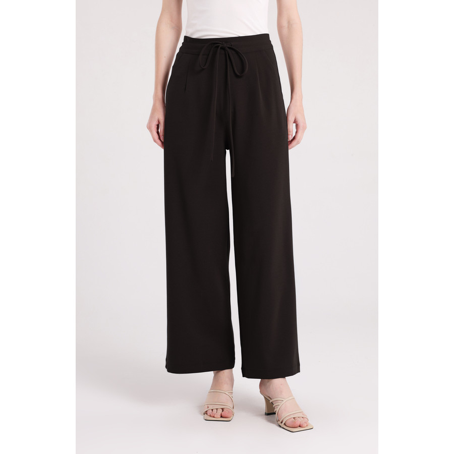 Foto MINIMAL Swan - Celana Slim Scuba Crepe - Dark Brown