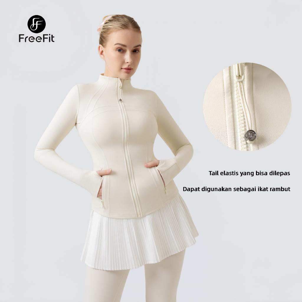 Foto FreeF!t FreeFit Flow Jaket Olahraga Wanita Slim Fit Define Jaket