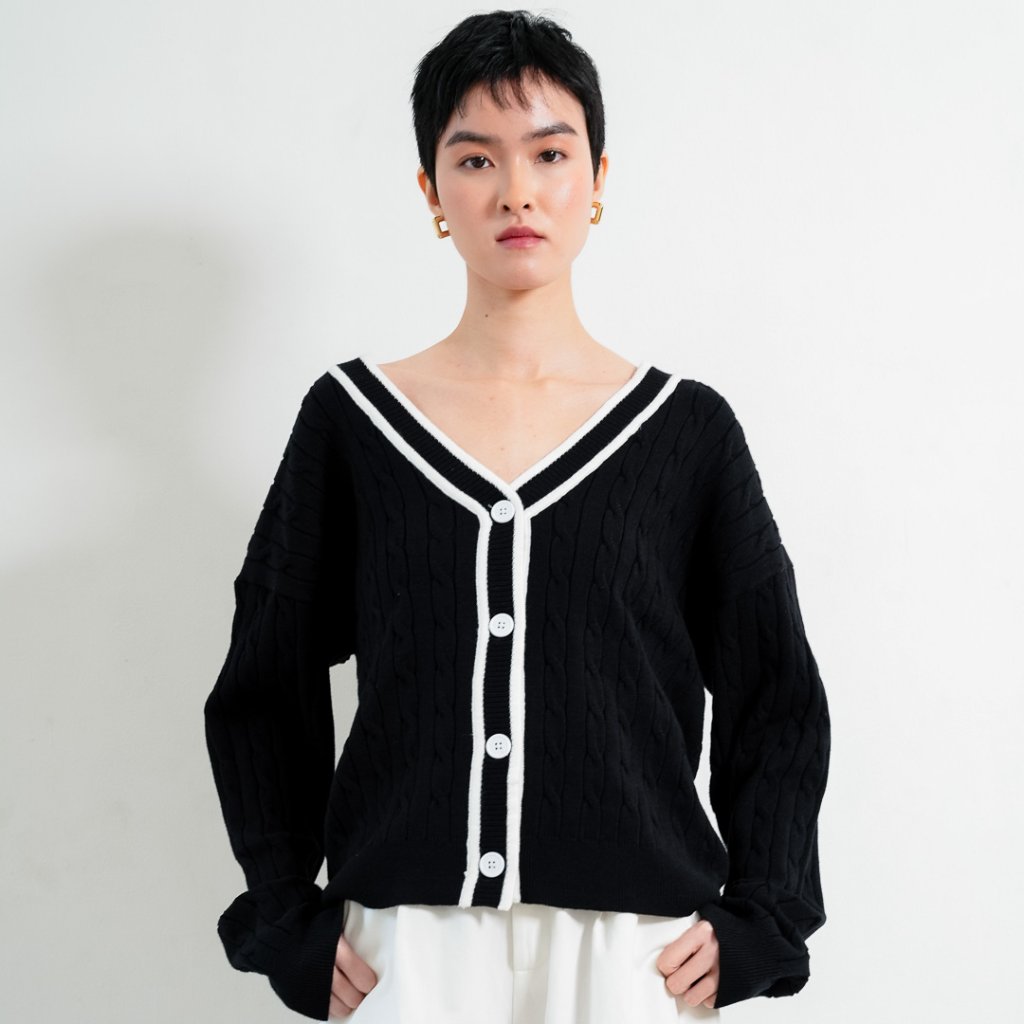 Foto This Is April This Is April Annette Cardigan Outer Knit Lengan Panjang