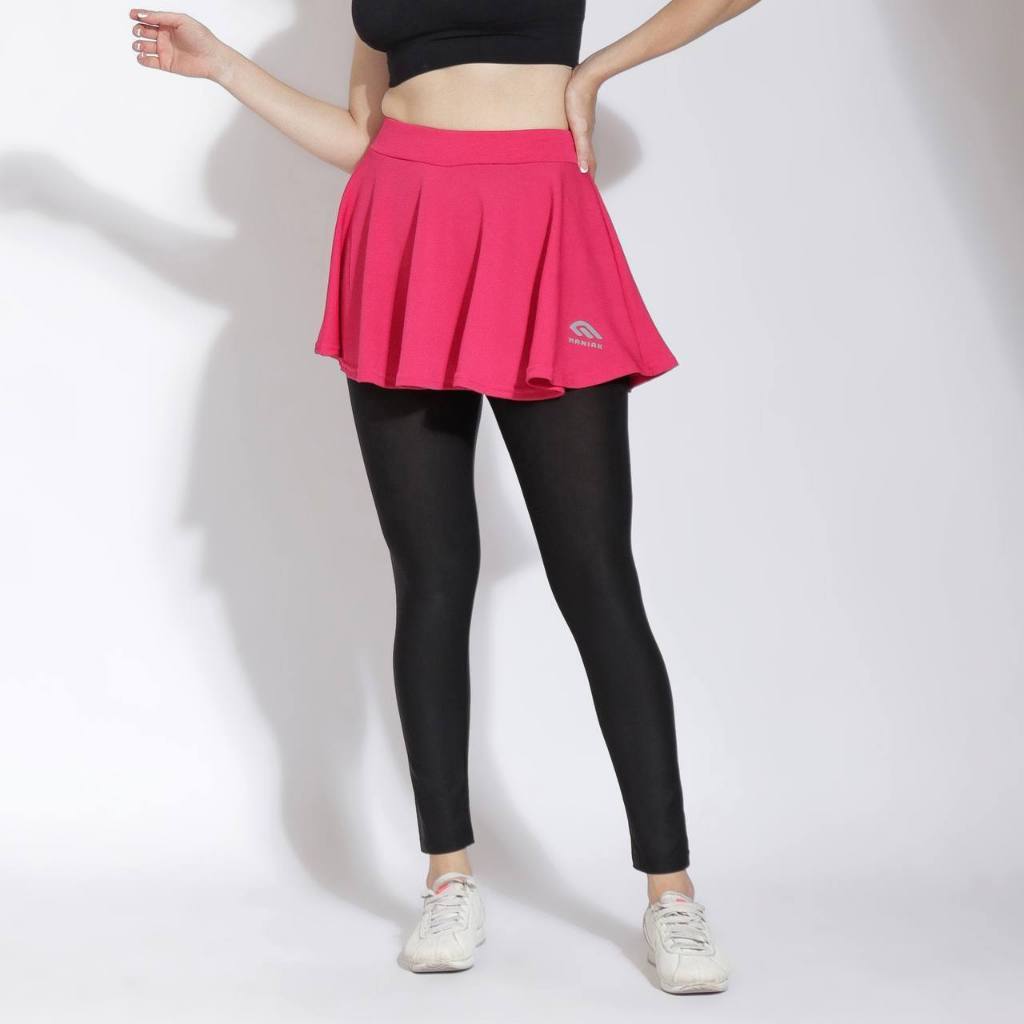 Foto MANIAK MANIAK Rok Legging Panjang High Waist 2in1 Olahraga Wanita