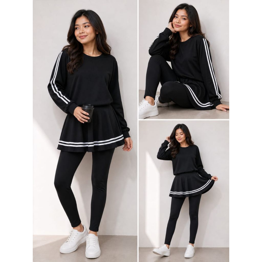 Foto sehat fashion one set panjang olahraga muslimah terbaru // setelan