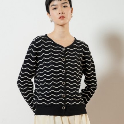 Foto This Is April This Is April Aria Cardigan Rajut Wanita Lengan Panjang