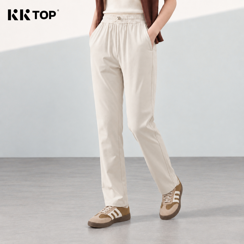 Foto KKTOP KKTOP Celana Wanita Tali Serut Lycra® Premium Loose Lentur