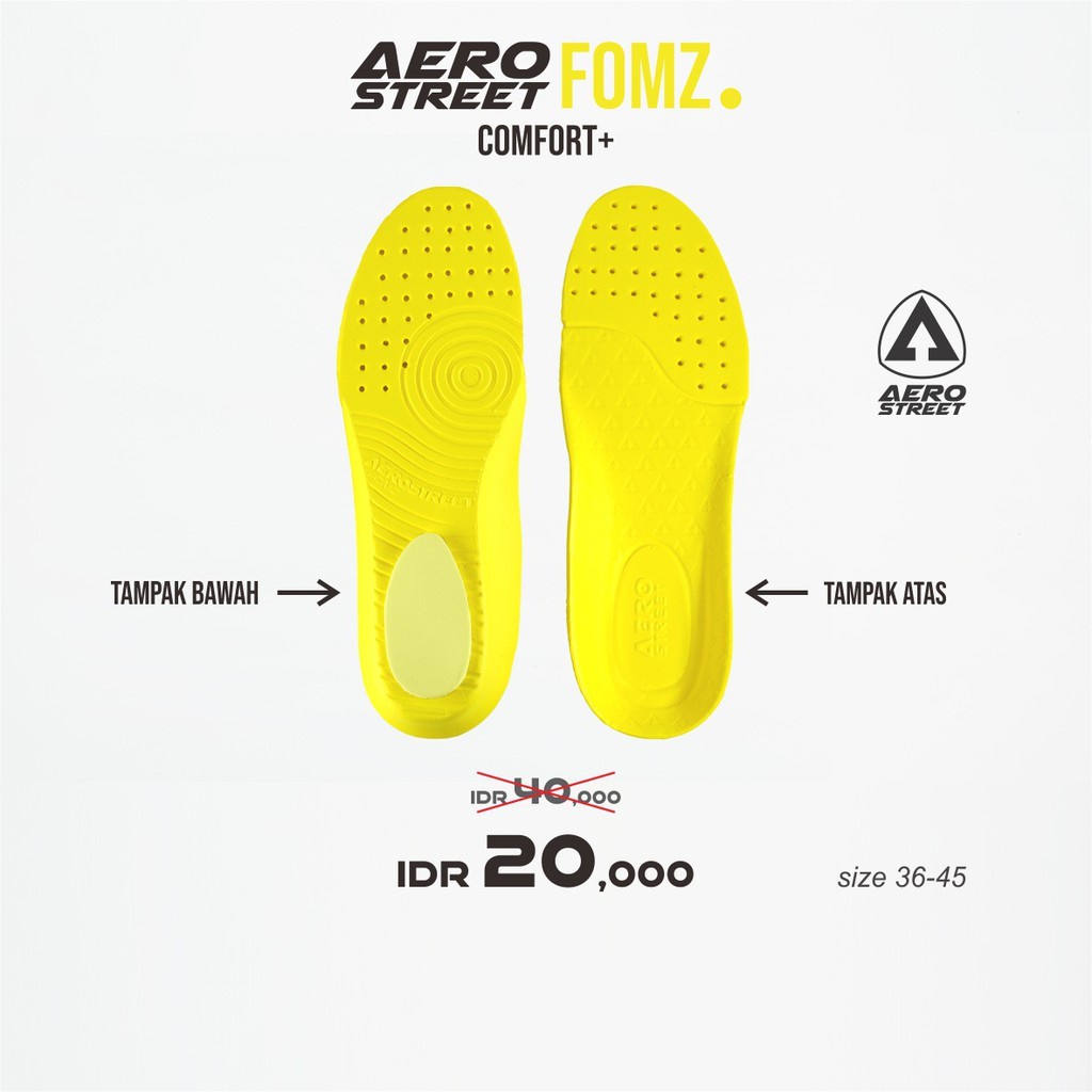 Foto AEROSTREET Aerostreet 36-45 Aerofomz – Insole Sepatu Sneakers Casual