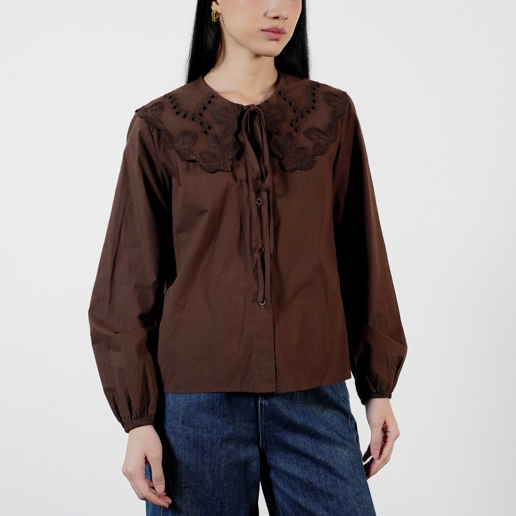 Foto This Is April This Is April Lioren Top Blouse Wanita Lengan Panjang