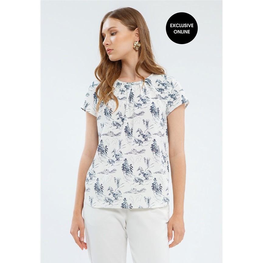 Foto MINIMAL Minimal Grezia Top Wanita Offwhite
