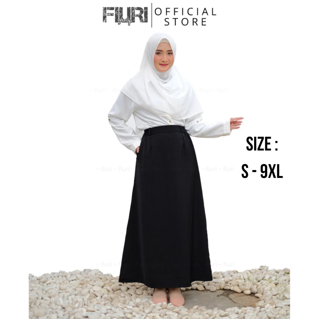 Foto FIURI FIURI Official - Ani Basic Skirt S-9XL - Rok Model A Line