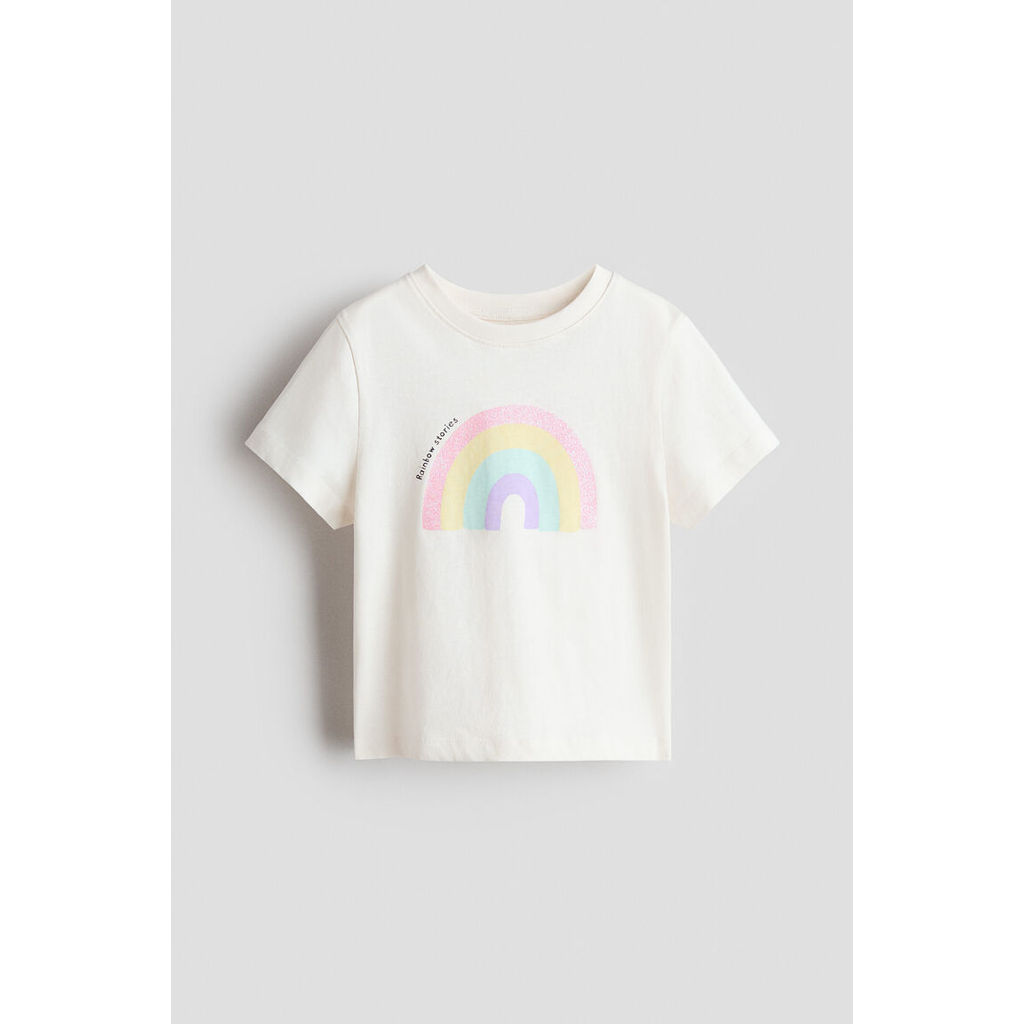 Foto H&M H&M Anak Perempuan Kaos dengan motif cetak 1332324_0 (RAINBOW)