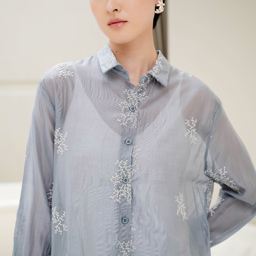 Foto This Is April This Is April Amaranth Top Atasan Kemeja Wanita Lengan
