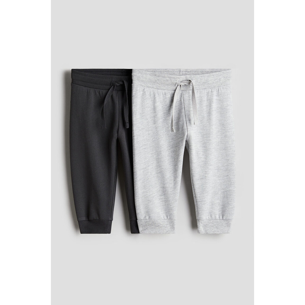 Foto H&M H&M Anak Laki-Laki 2-Pack Joggers 0594177055_Grey