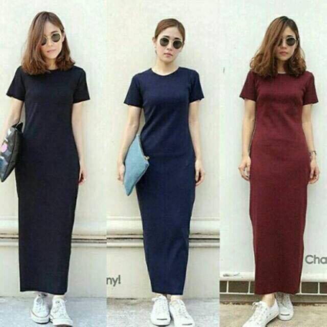 Foto RainBow Collection DRESS MAXY ELSA POLOS PANJANG