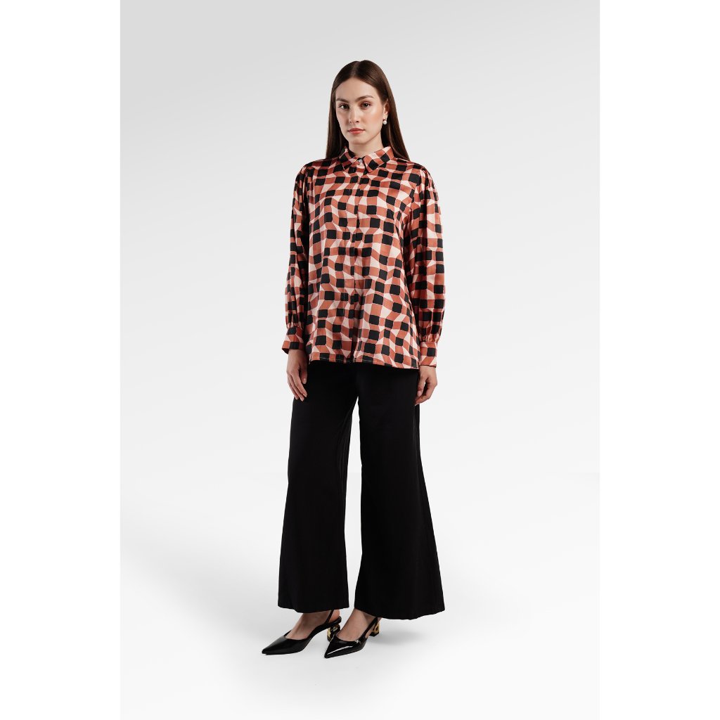 Foto Benang Jarum Benang Jarum - Tropicolors Puffy Shirt - Brown