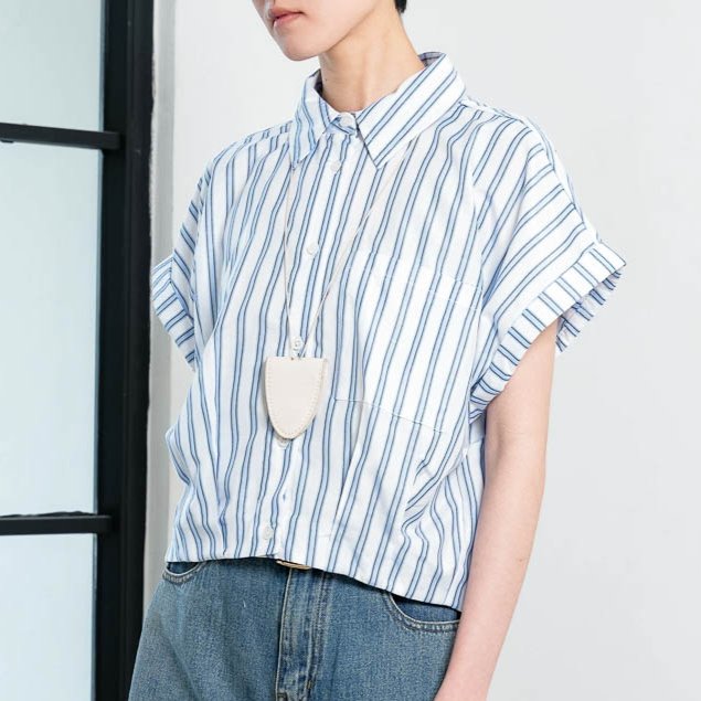 Foto This Is April This Is April Addie Top Blouse Stripped Wanita Lengan