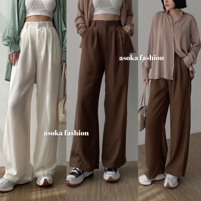 Foto Asoka Fashion ASOKA Loose Pants 999 Trousers Wanita [PART 1]
