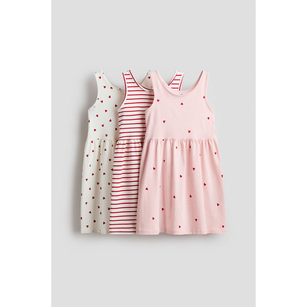 Foto H&M H&M Anak Perempuan Set 3 gaun katun bercetak 1281576_0