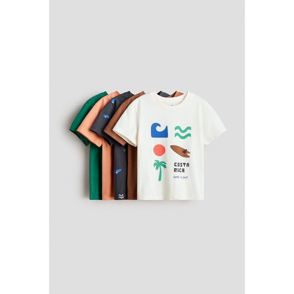 Foto H&M H&M Anak Laki-laki Paket 5 Kaos Jersey 1134868_0