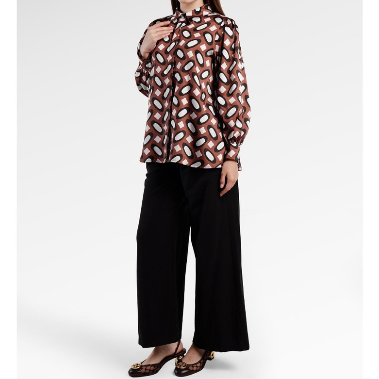 Foto Benang Jarum Benang Jarum - Sun Kissed Puffy Shirt - Choco