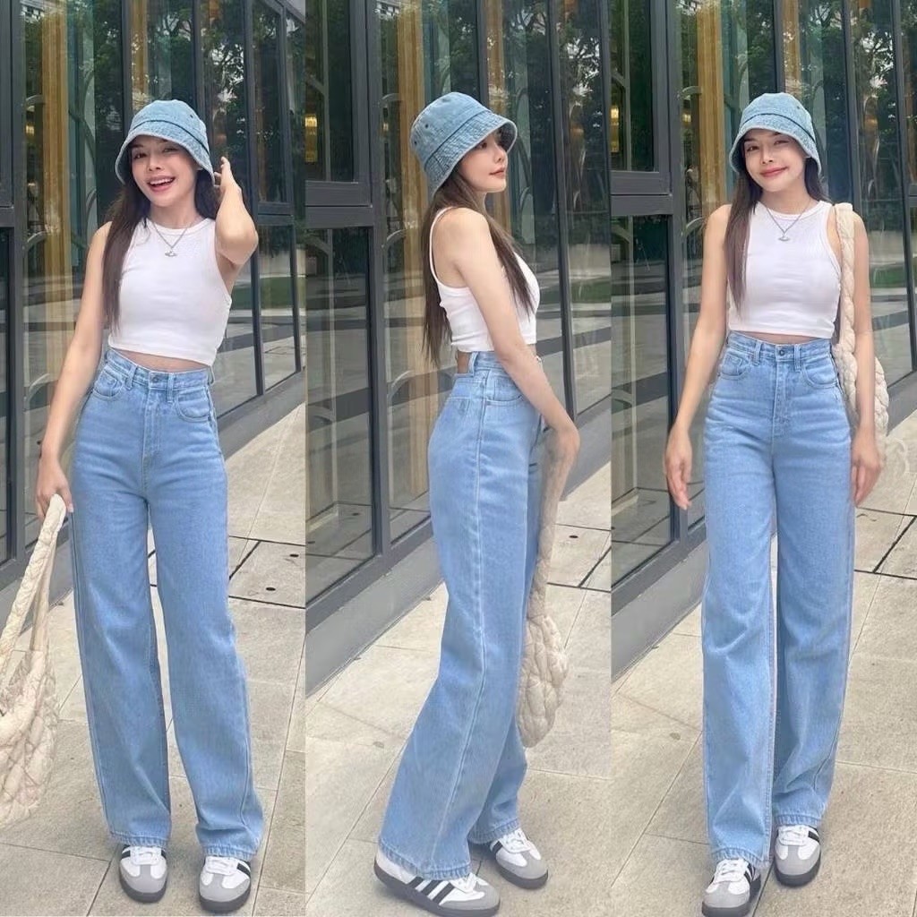 Foto THE GIRL HOUSE TheGirlHouse - HIGHWAIST KULOT LOOSE JEANS BEST SELLER