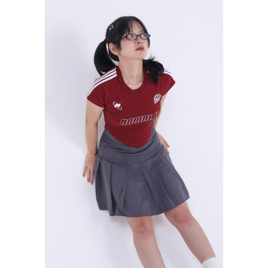 Foto NOMOLU Crop Top Tee Kaos Wanita Vol.036 Jersey