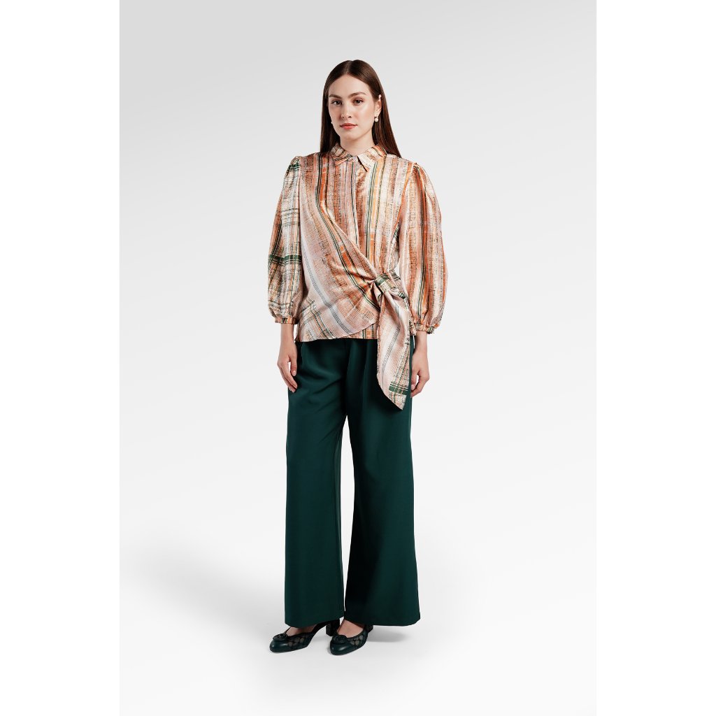Foto Benang Jarum Benang Jarum - Ameena Draped Shirt - Yellow