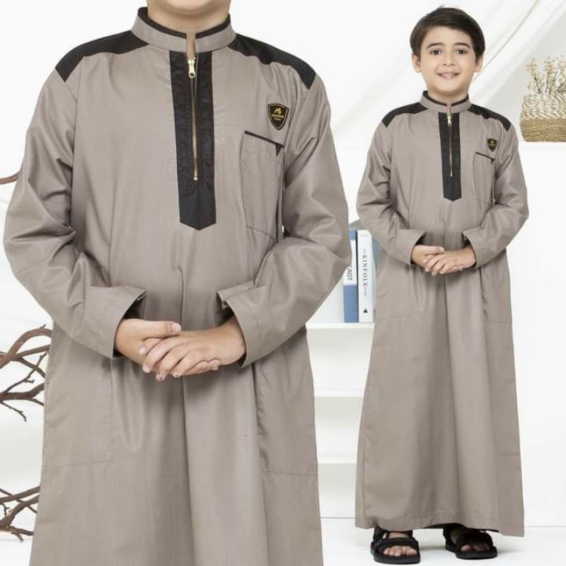 Foto As Suffah Jubah Anak /gamis anak laki-laki Premium 9