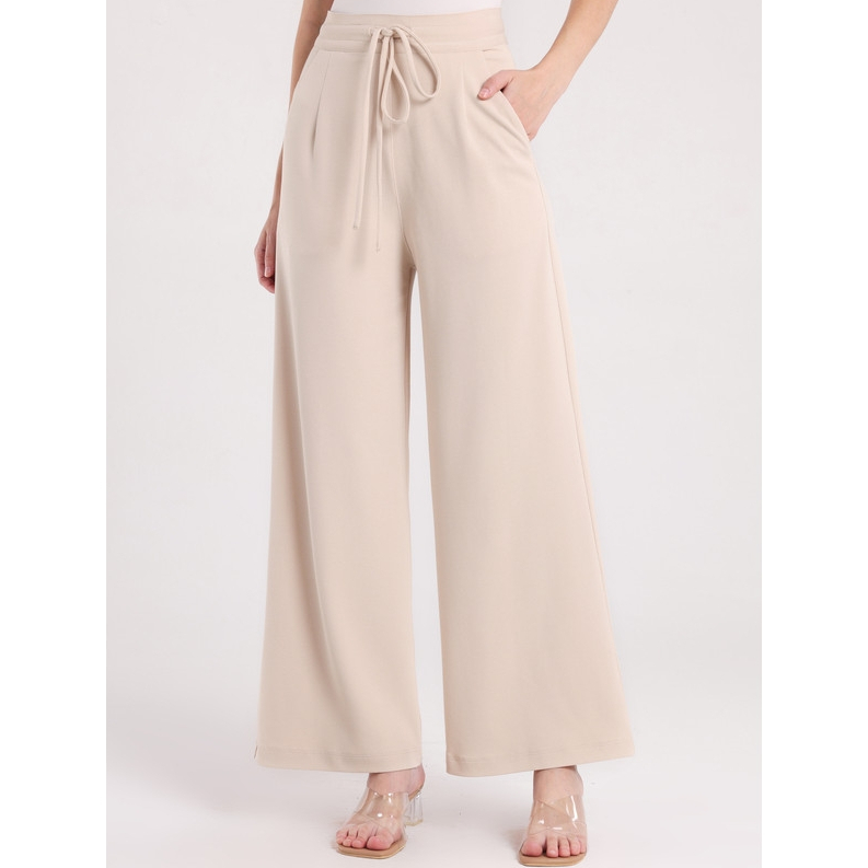 Foto MINIMAL Swan - Celana Slim Scuba Crepe Wanita - Beige